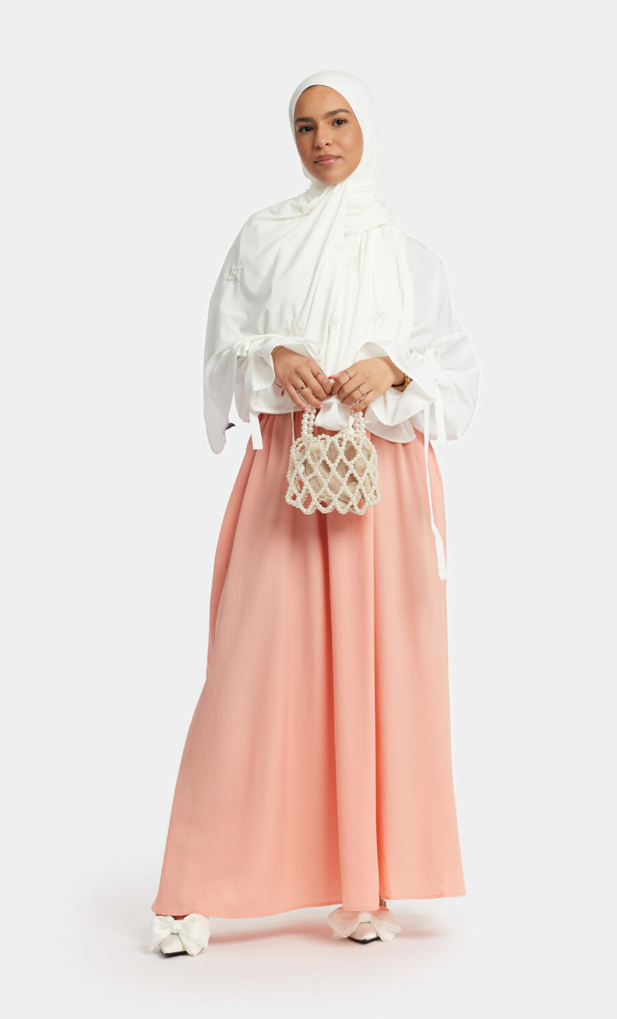 Peach skirt