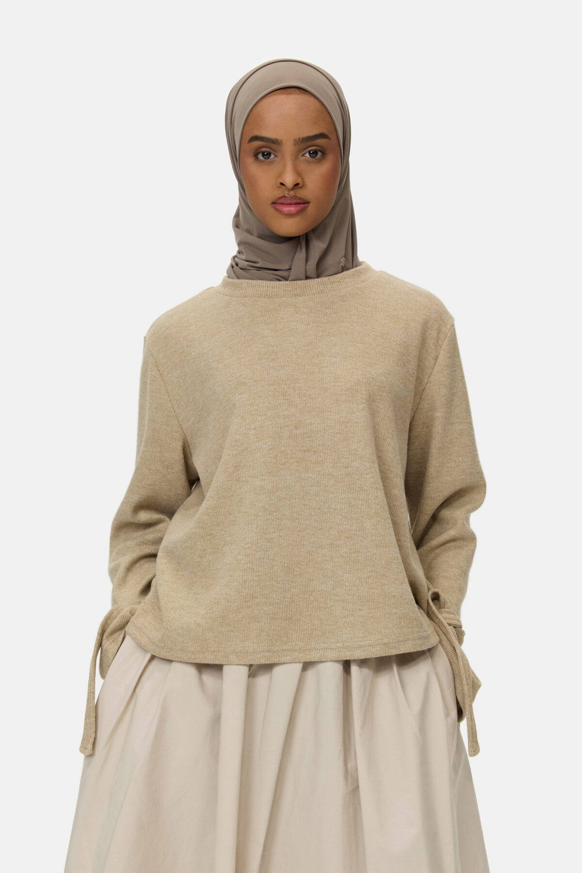 SWEATER - KNOTTED SLEEVES - Image 2