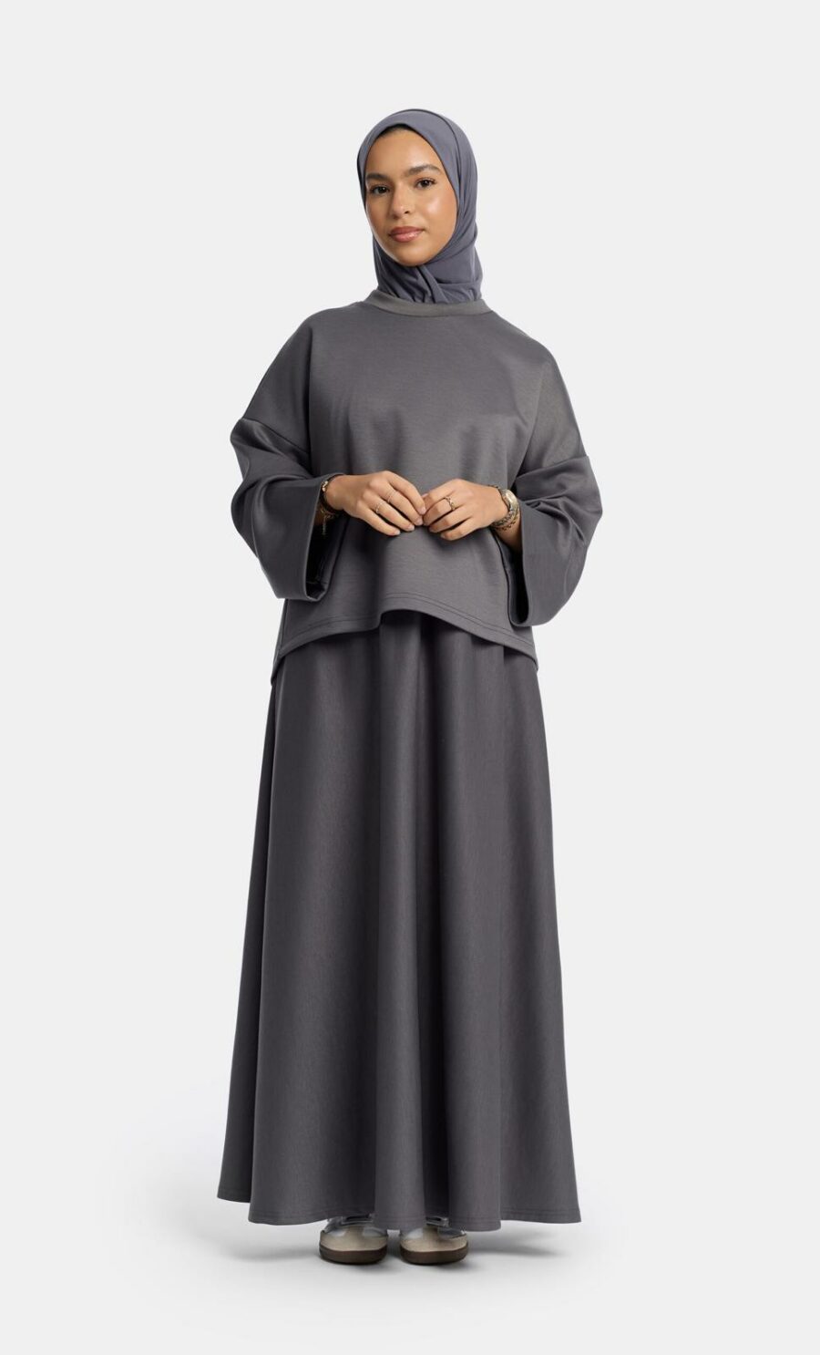 WIDE SLEEVE SWEATER SET