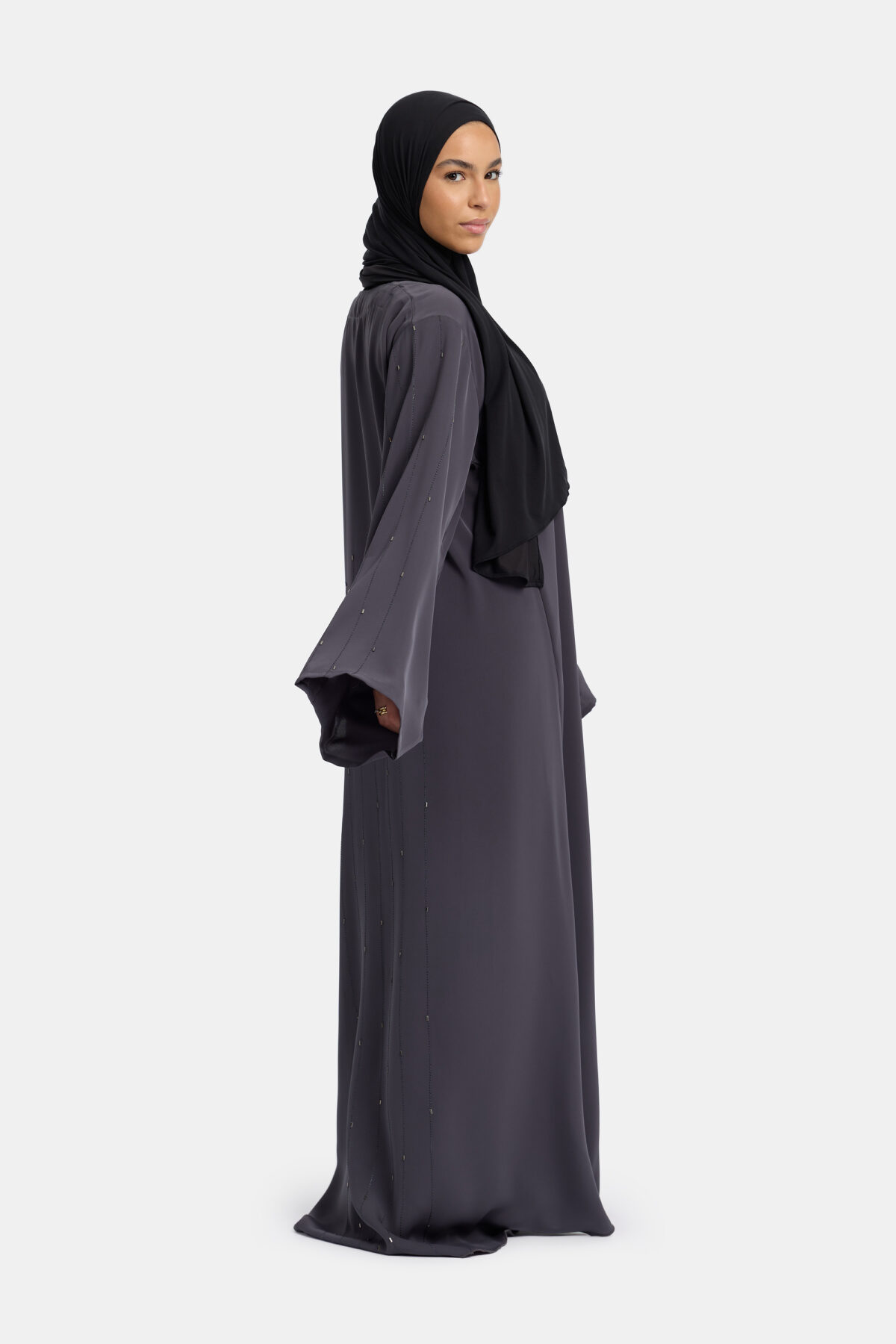 STITCHED LINE ABAYA - Image 2