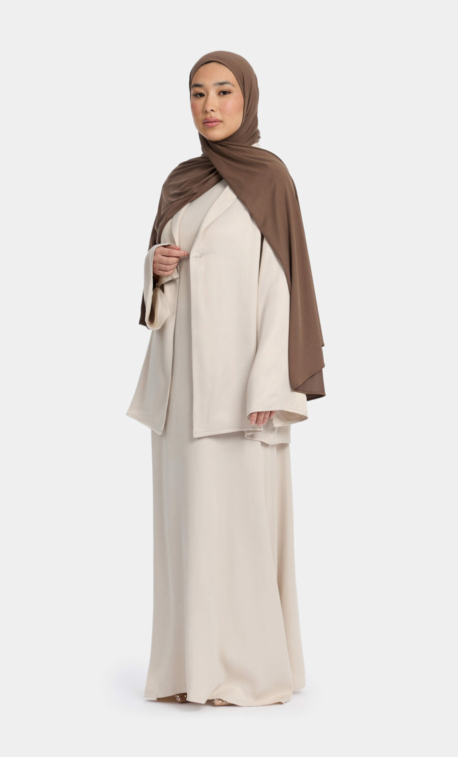 SATIN UNDERDRESS - IVORY, S