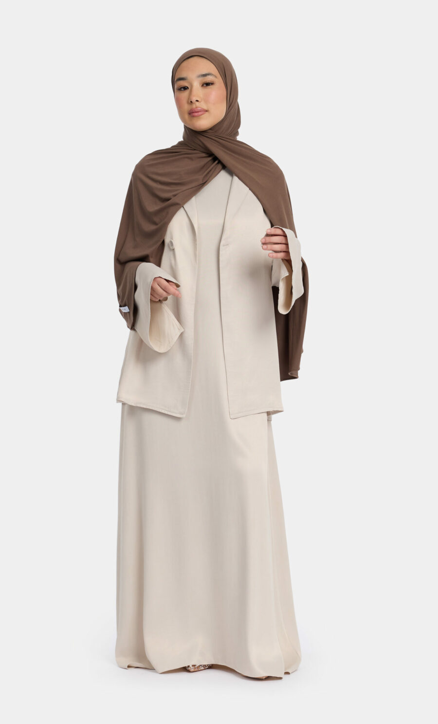 SATIN UNDERDRESS - IVORY, M