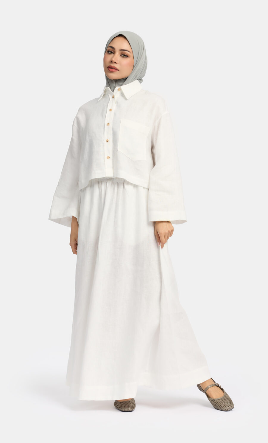 LINEN CROP TOP