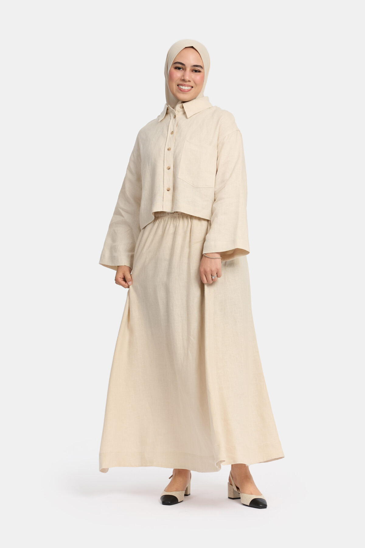 LINEN CROP TOP