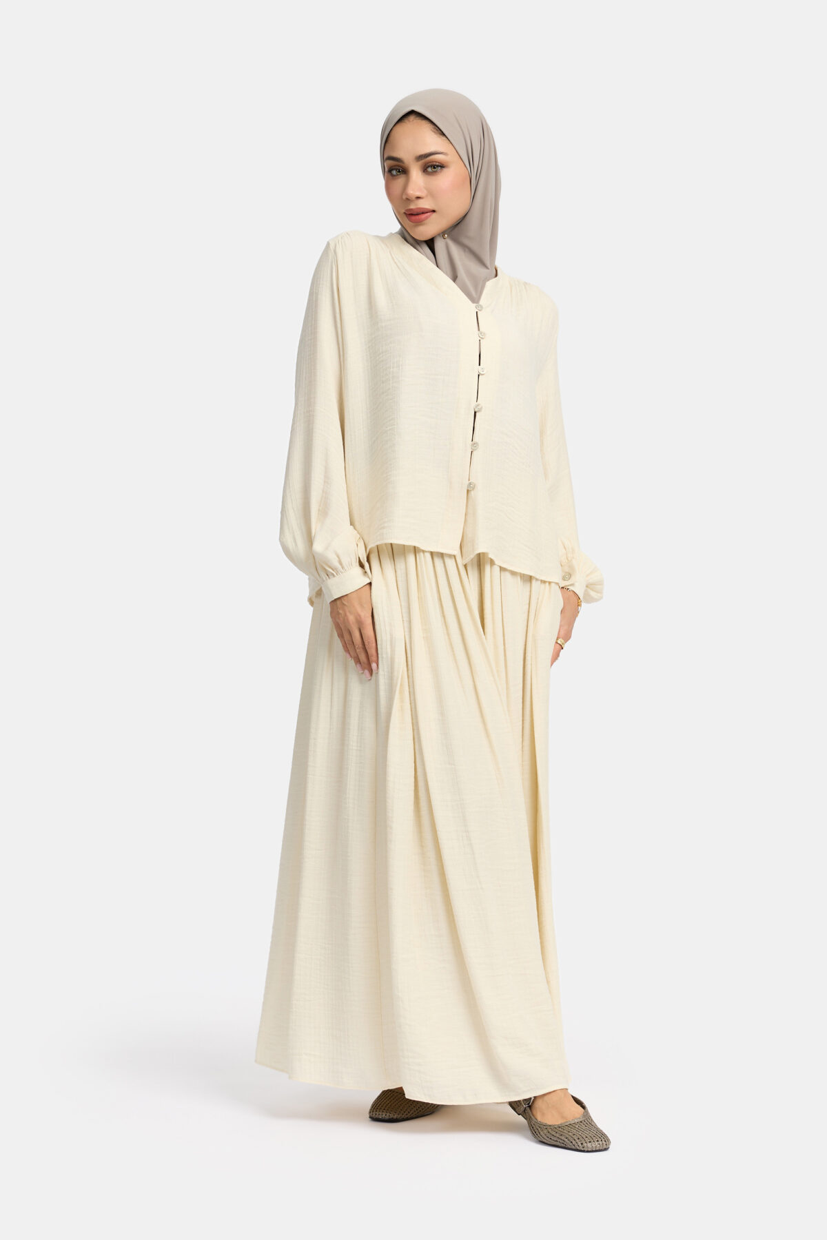 STRUCTURED SKIRT SET
