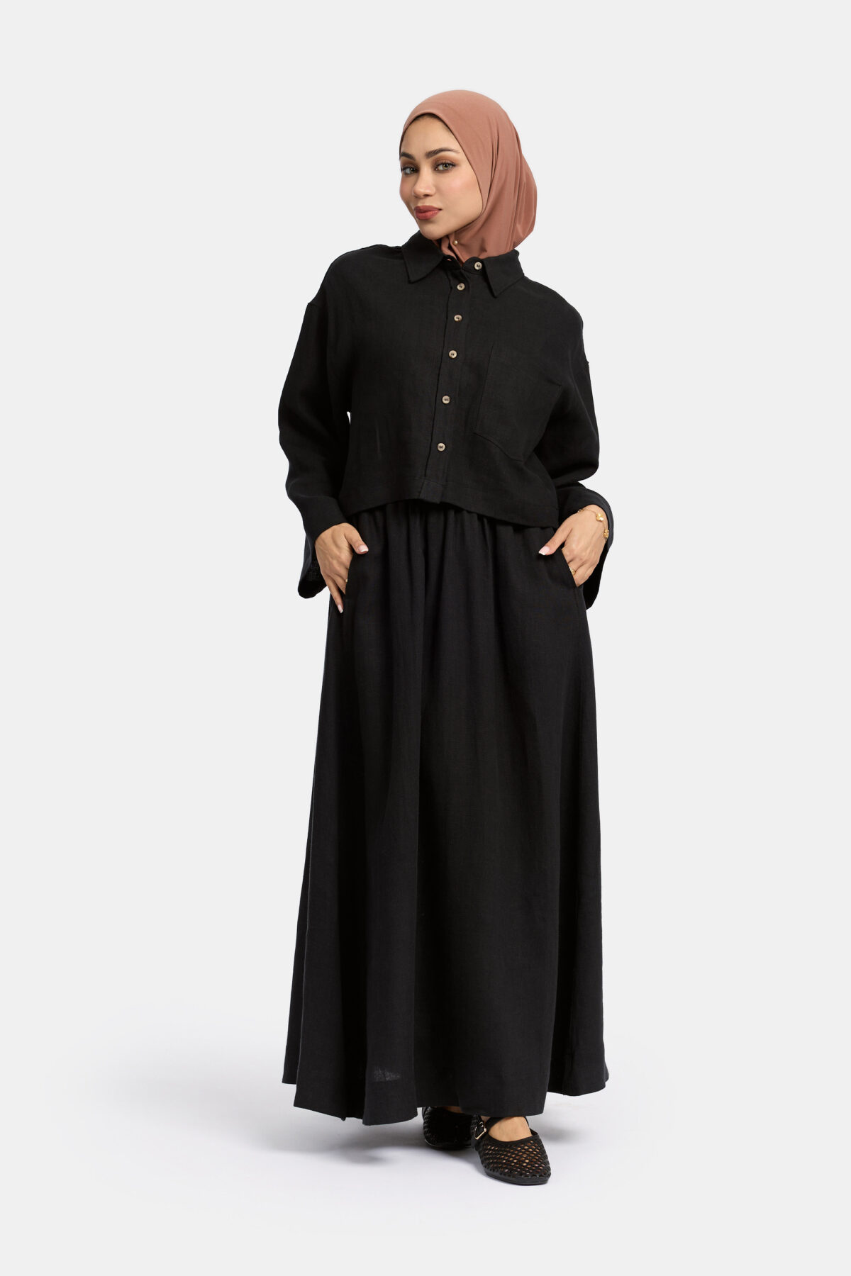 LINEN CROP TOP - Image 2