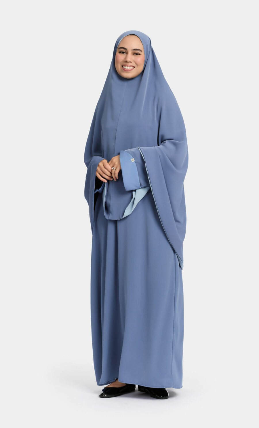 REVERSIBLE KHIMAAR - SAPPHIRE BLUE