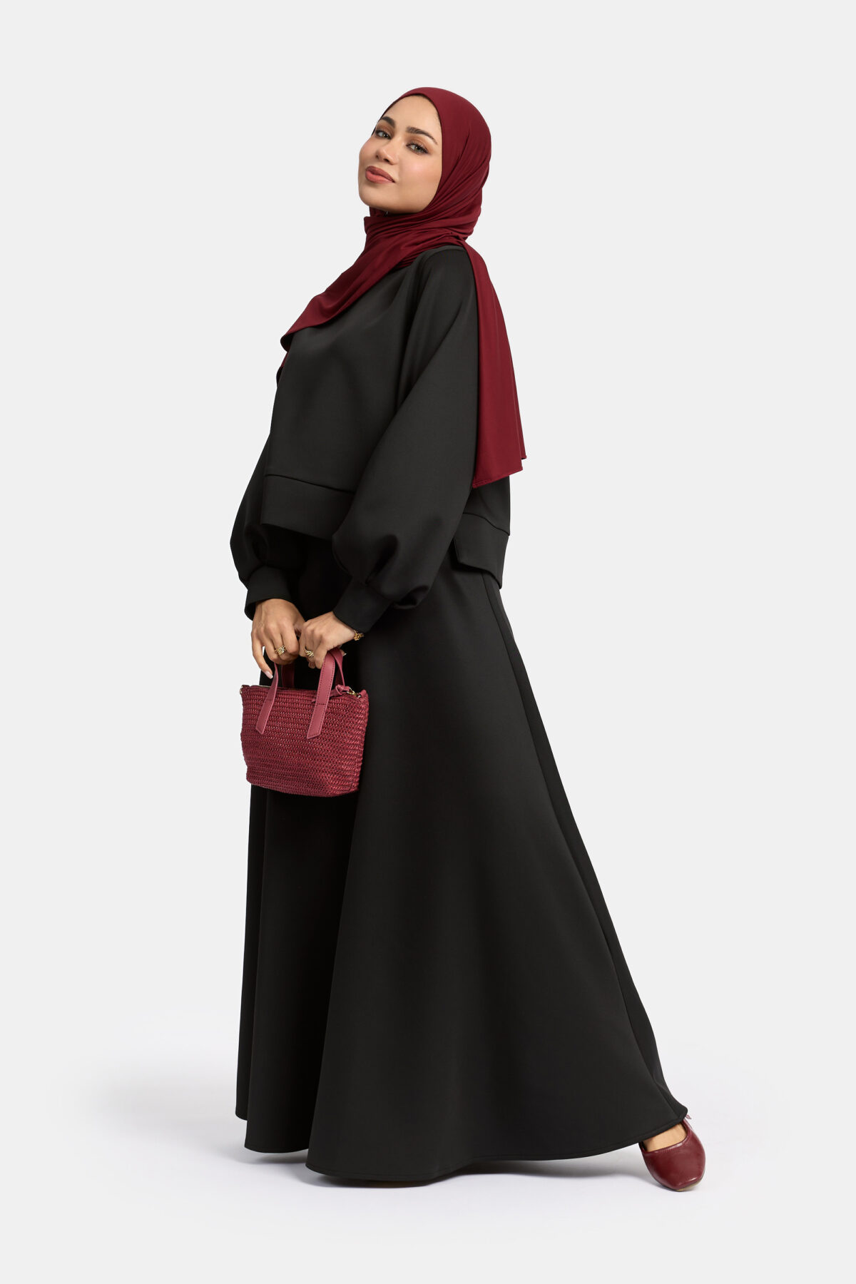 BALLOON SLEEVE SWEATER SET