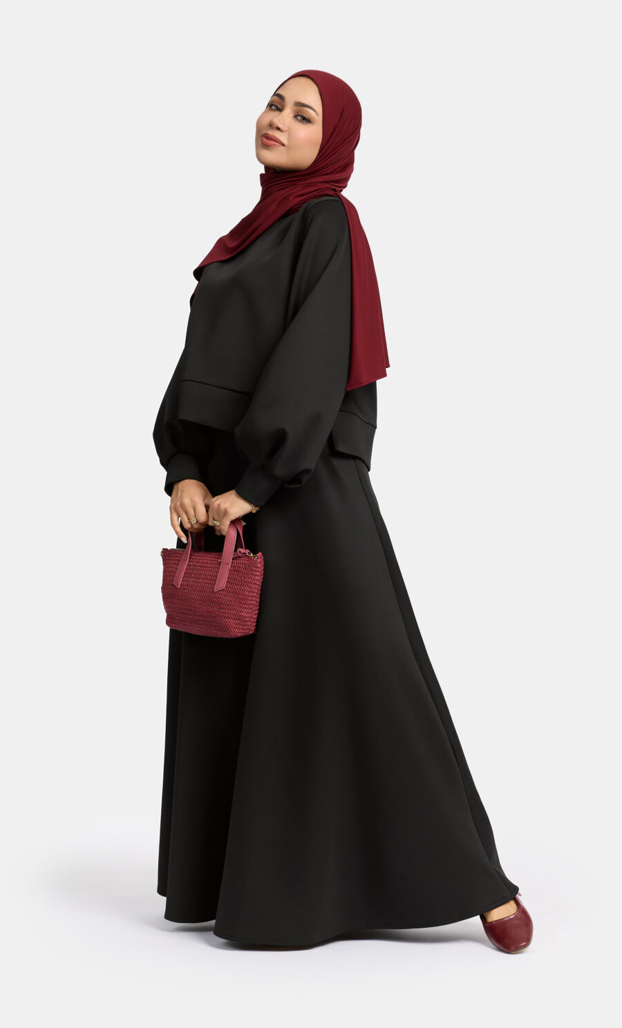 BALLOON SLEEVE SWEATER SET