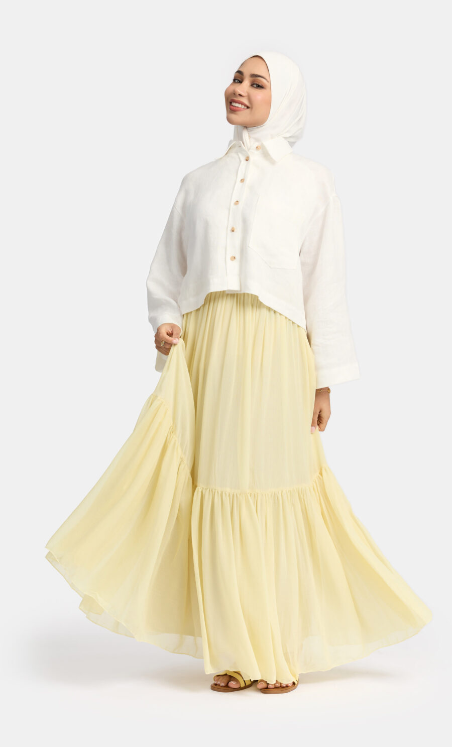 RUFFLED SKIRT