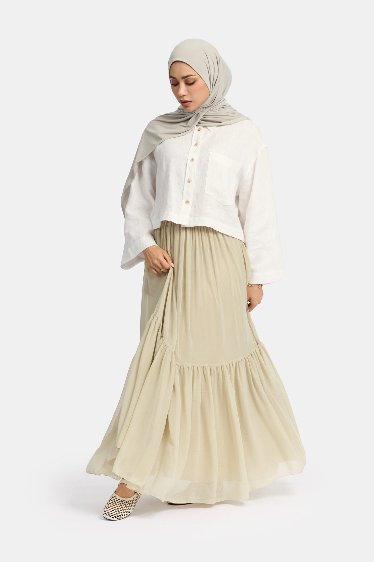 RUFFLED SKIRT
