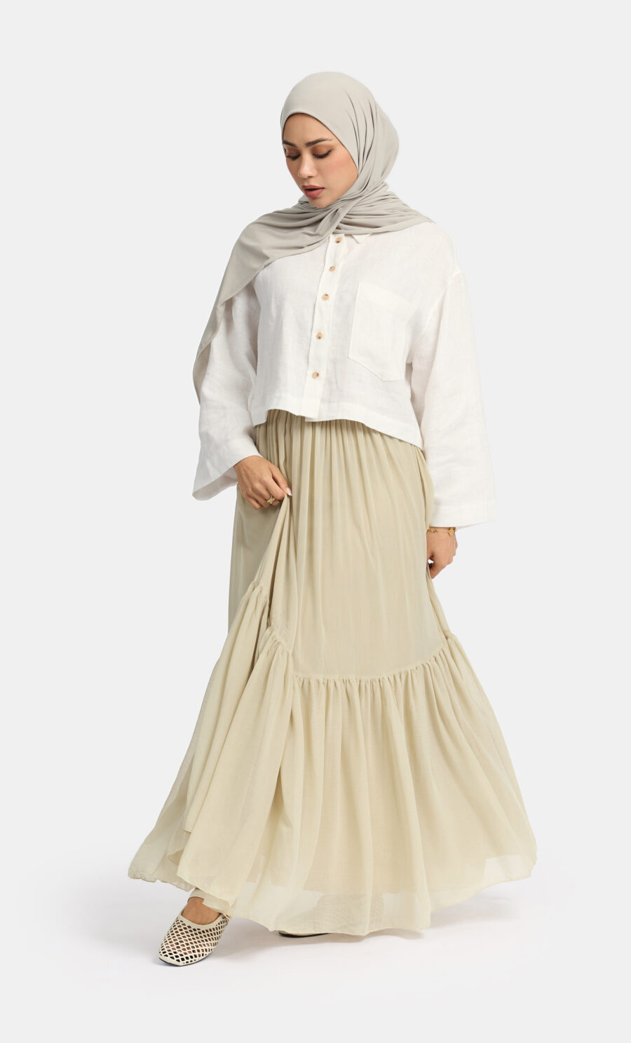 RUFFLED SKIRT