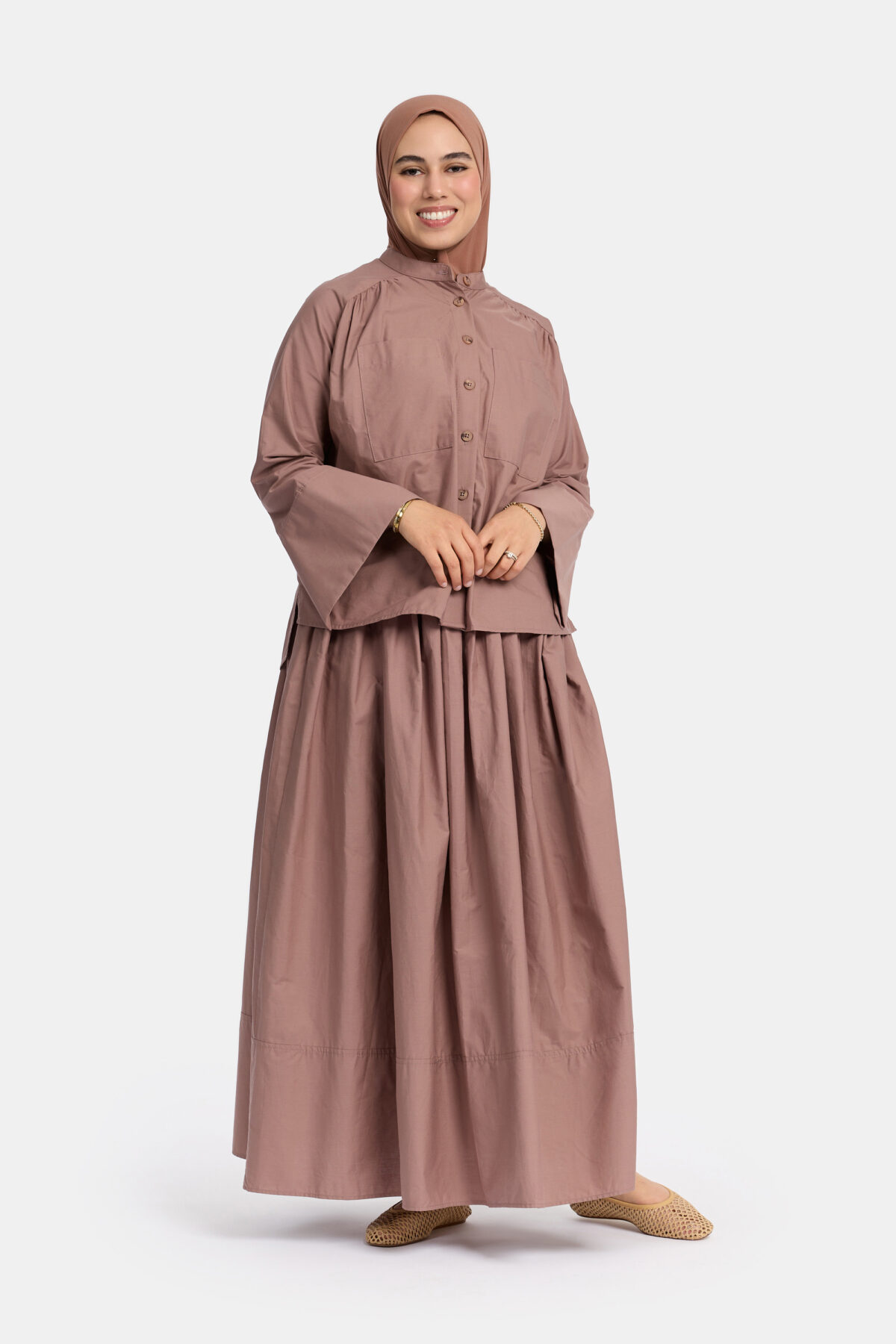 COTTON SKIRT SET - Image 2