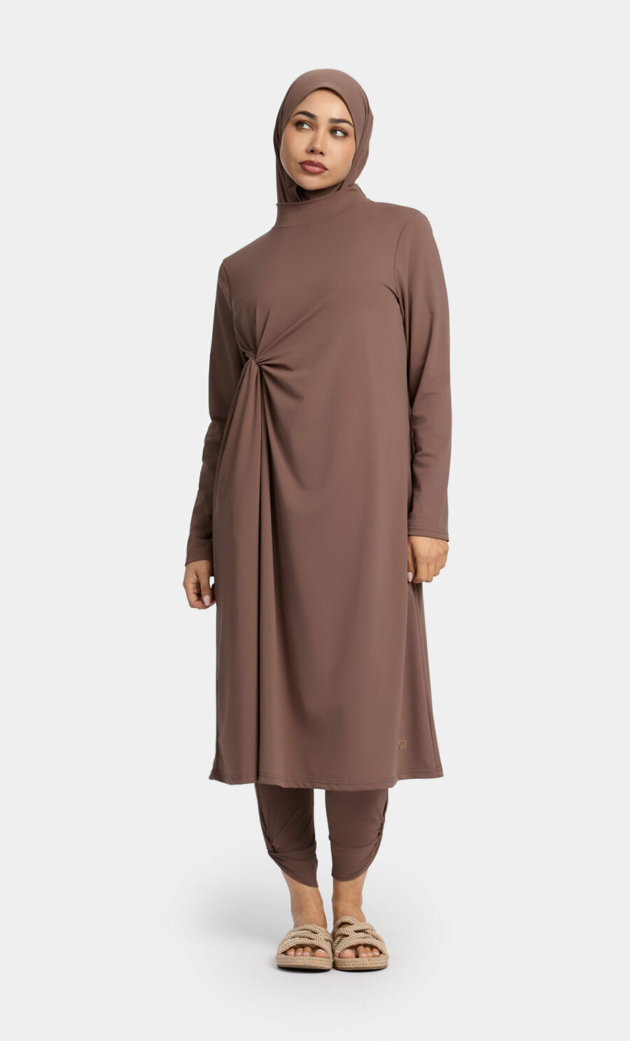 TWISTED BURKINI SET - TAUPE, S