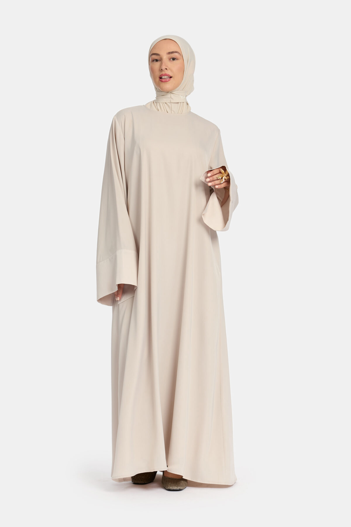 SATIN FLOWY DRESS