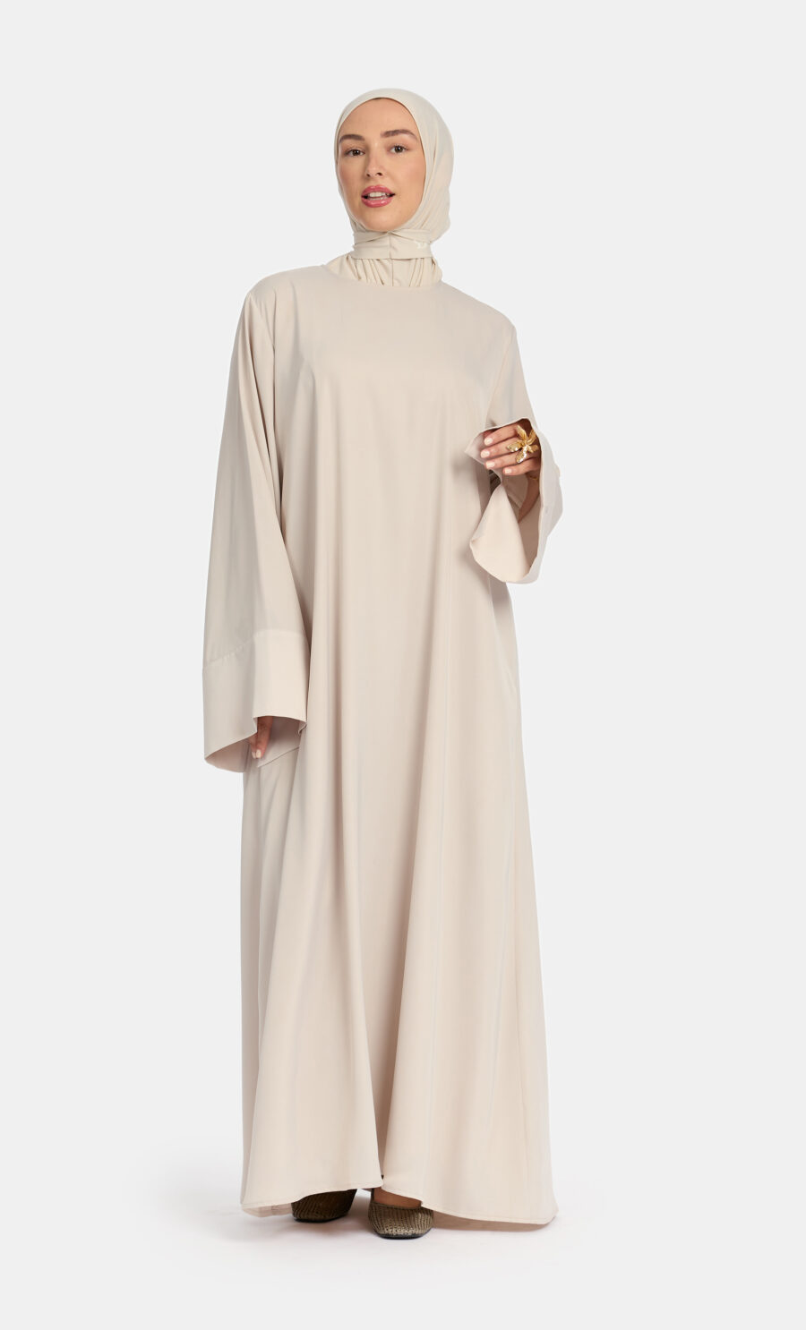 SATIN FLOWY DRESS