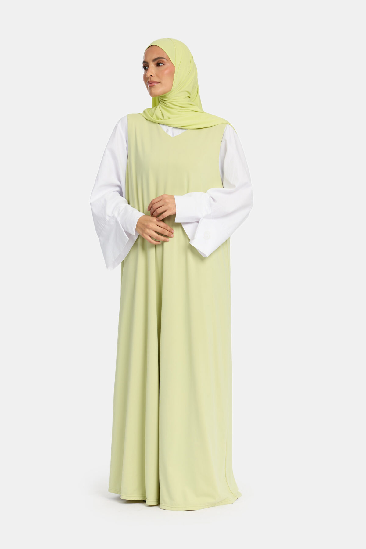 JERSEY GILET DRESS - Afbeelding 3
