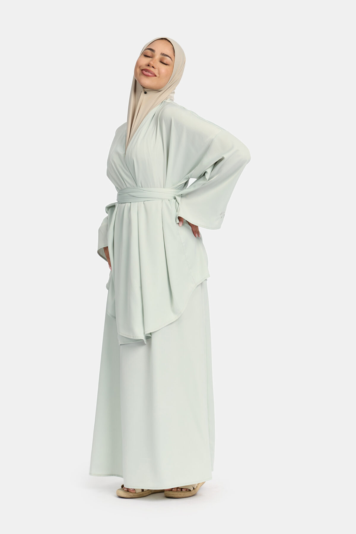 SATIN SKIRT SET