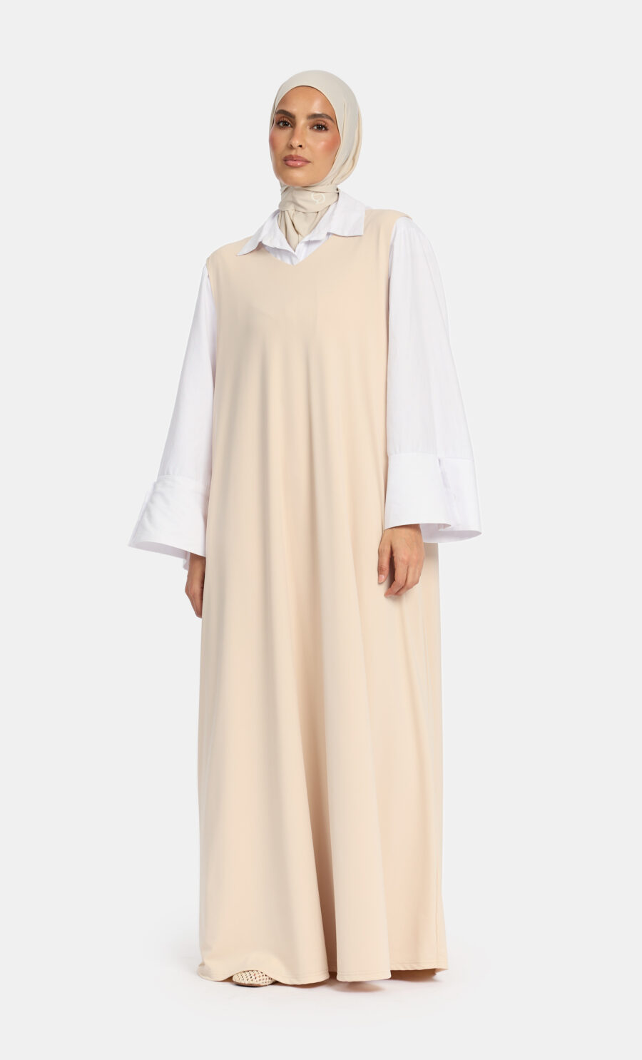 JERSEY GILET DRESS