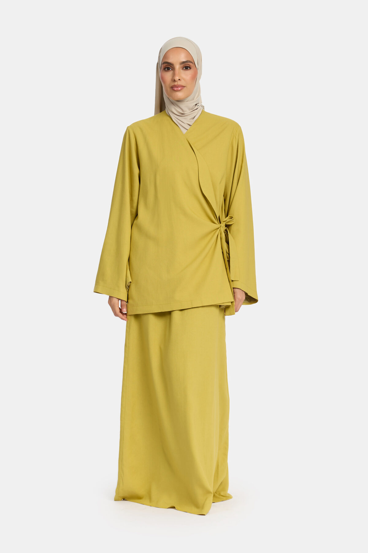 SIDE-TIE SKIRT SET