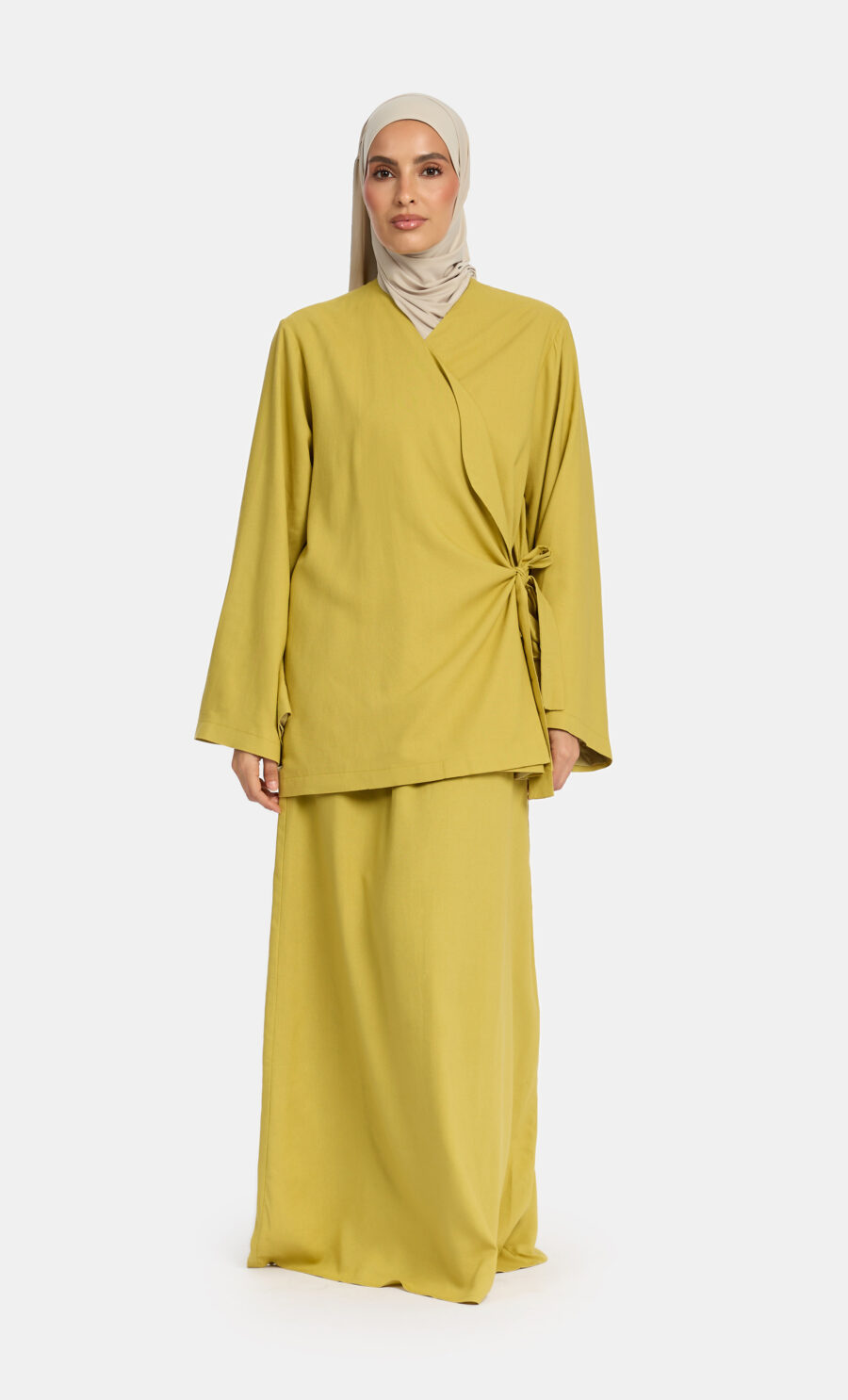 SIDE-TIE SKIRT SET