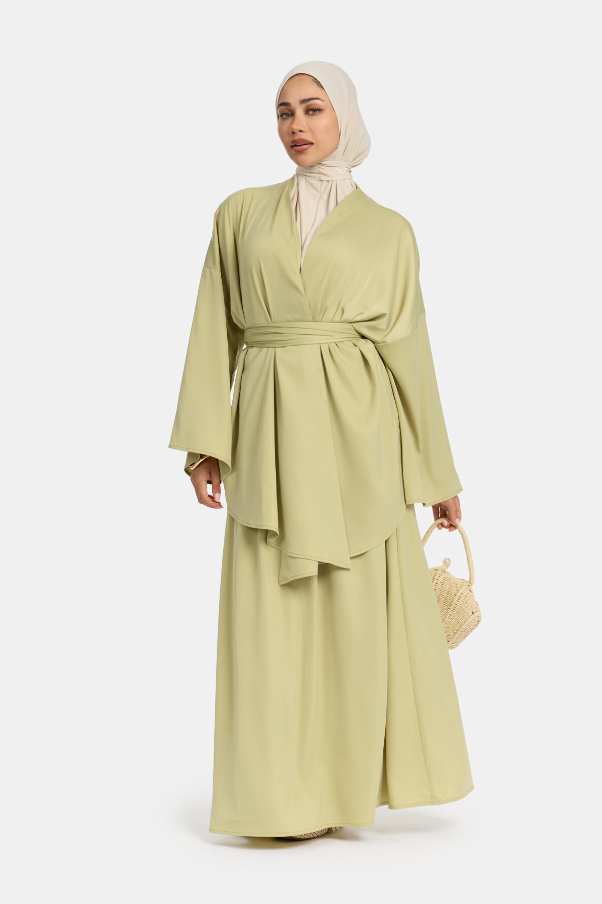 SATIN SKIRT SET