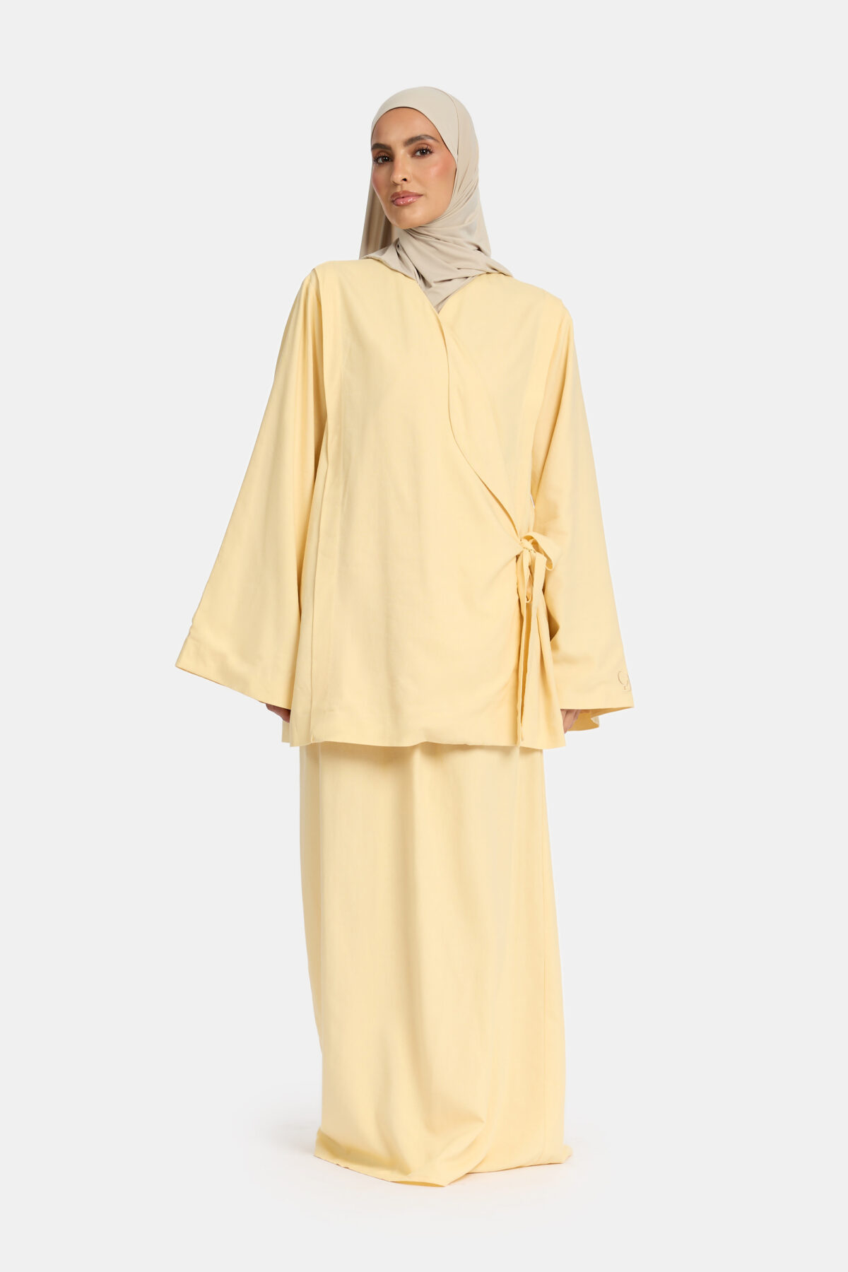 SIDE-TIE SKIRT SET