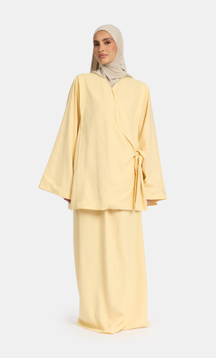 SIDE-TIE SKIRT SET