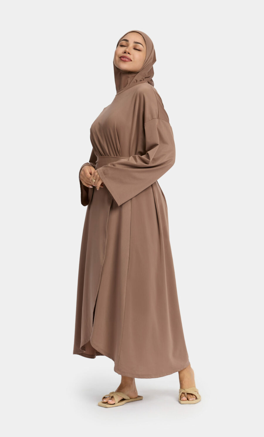 SWIM COVER SKIRT - HAZELNUT, S