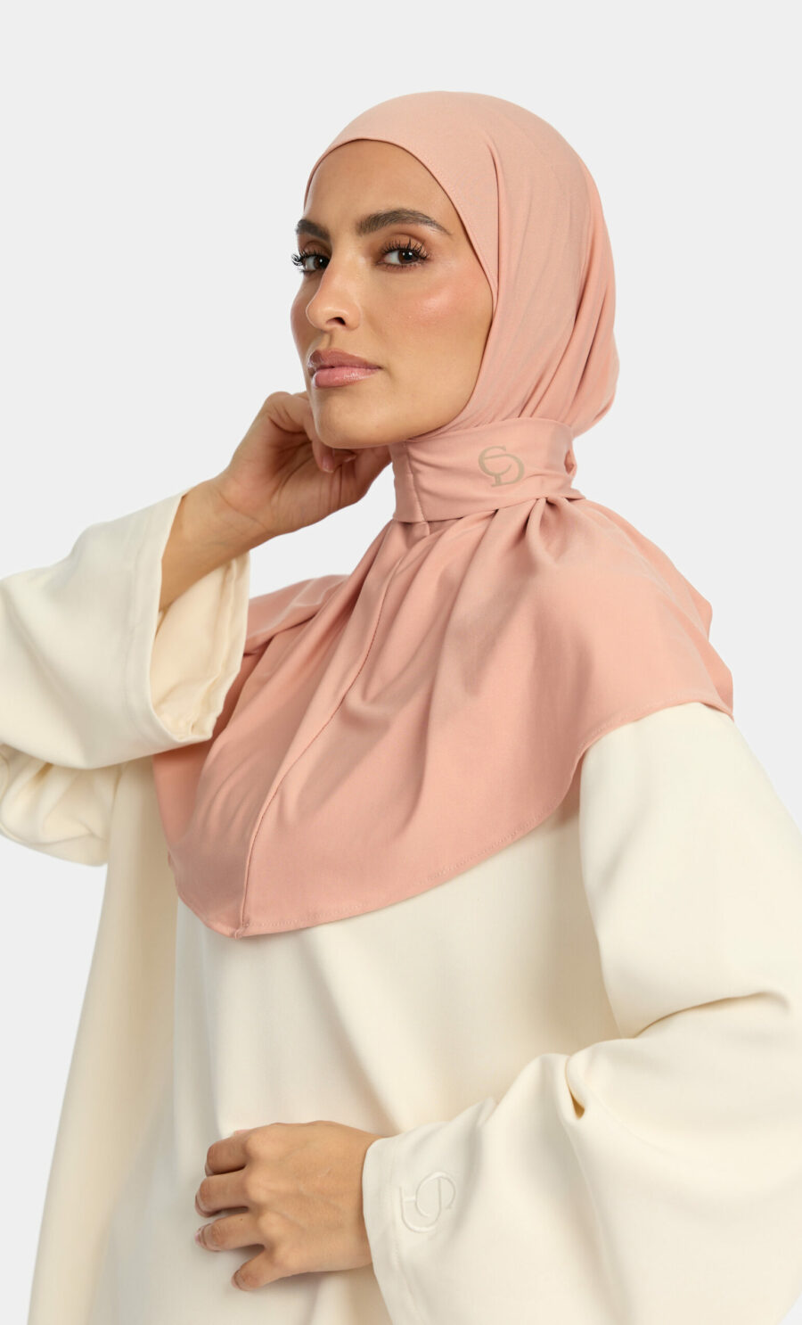PREMIUM JERSEY PULL TIE HIJAB - DUSTY ROSE