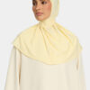PREMIUM JERSEY PULL TIE HIJAB- BUTTER YELLOW 1