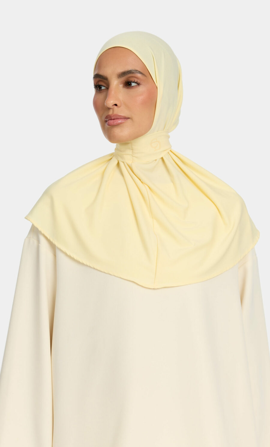 PREMIUM JERSEY PULL TIE HIJAB - BUTTER YELLOW