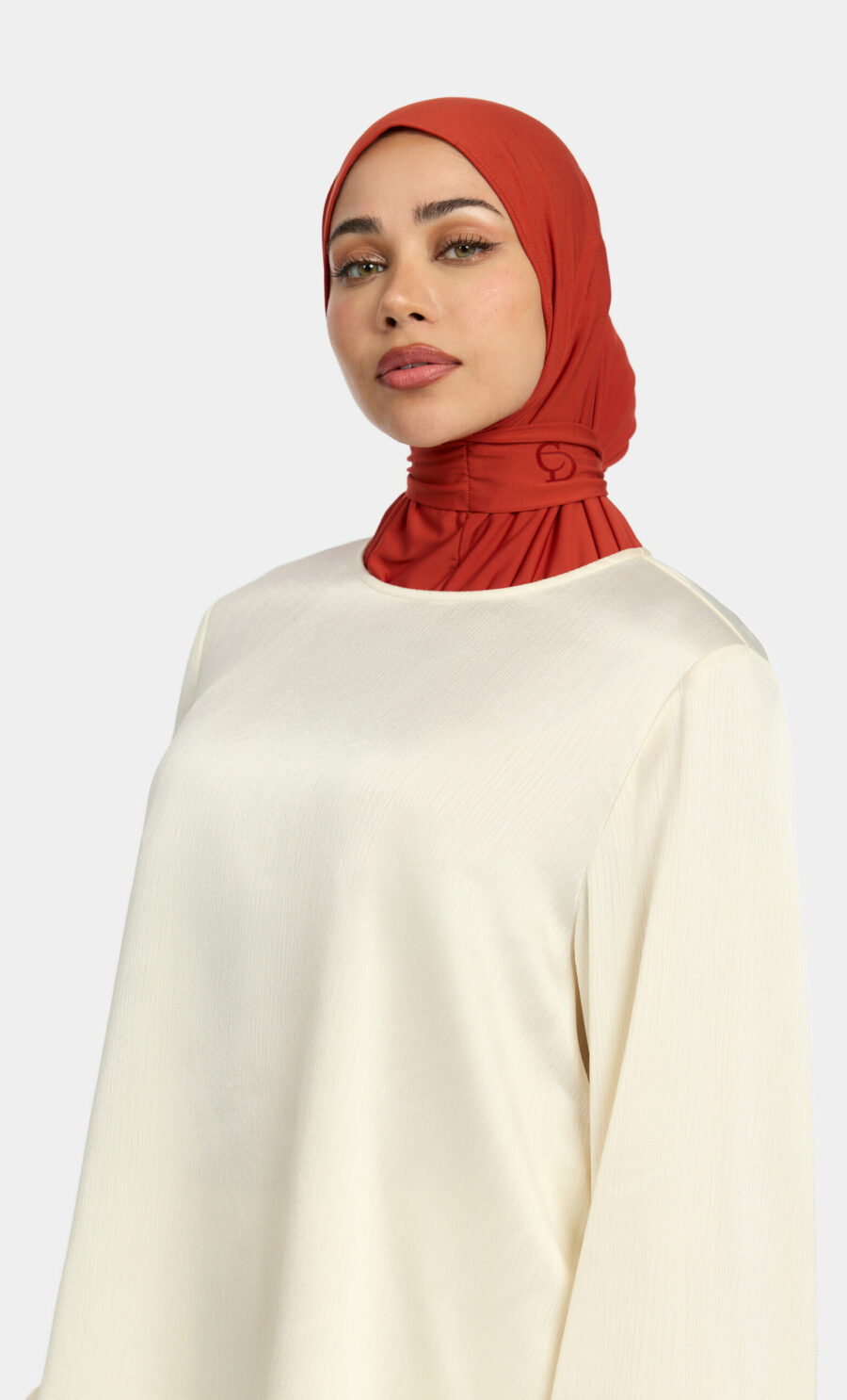 PREMIUM JERSEY PULL TIE HIJAB - REDWOOD