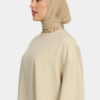 PREMIUM JERSEY PULL TIE HIJAB- BEIGE 1