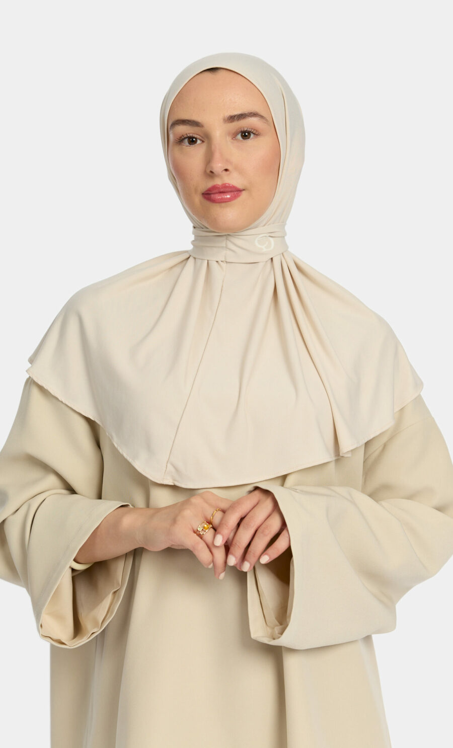 PREMIUM JERSEY PULL TIE HIJAB - SOFT TRUFFEL