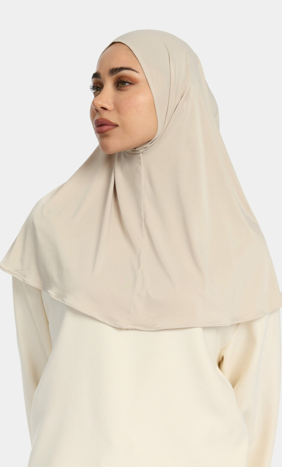 COMFORT SLIP ON HIJAB - LIGHT CREAM