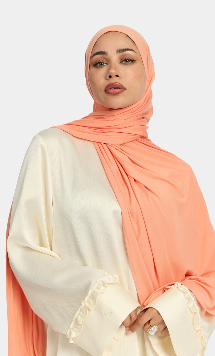 BAMBOO SCARF - PASTEL ORANGE