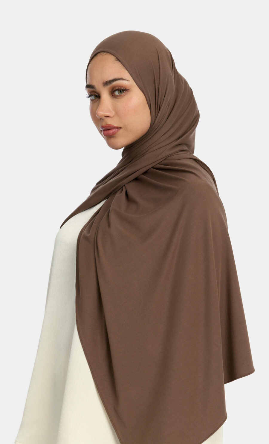 COMFORT STRETCH SCARF - WALNUT BROWN
