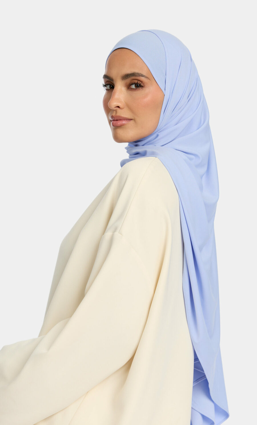 PREMIUM JERSEY SCARF - CORNFLOWERBLUE