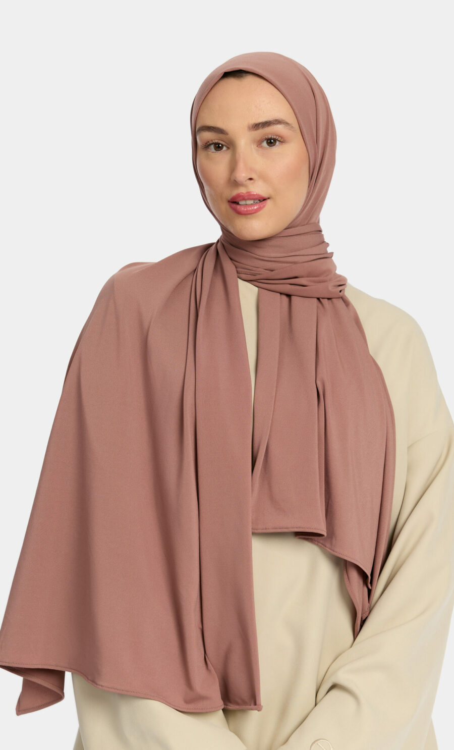 PREMIUM JERSEY SCARF - AUBERGINE