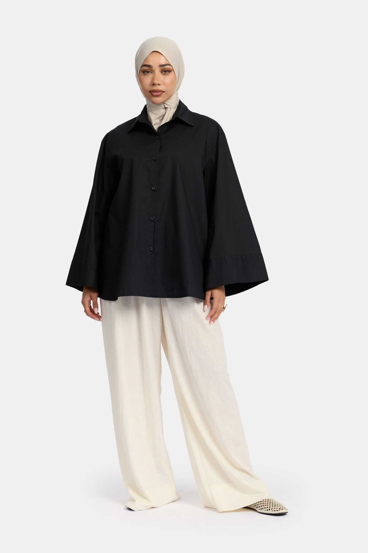 SPLIT SLEEVE BLOUSE