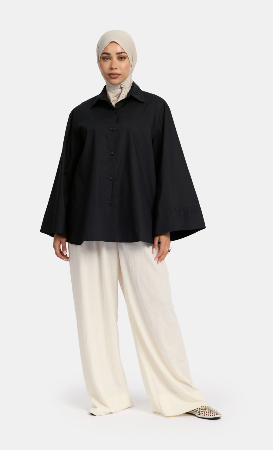 SPLIT SLEEVE BLOUSE