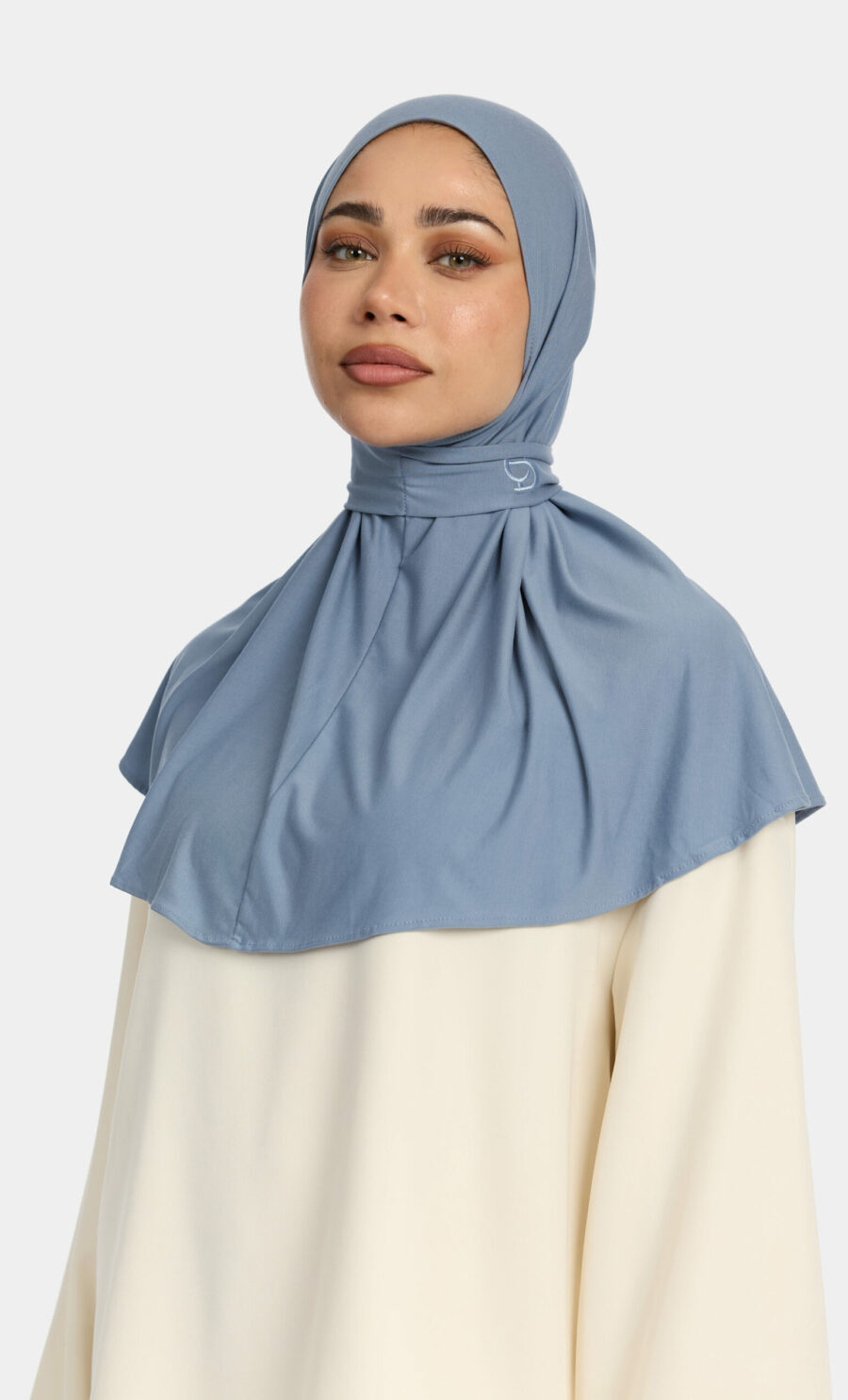 COMFORT STRETCH PULL TIE HIJAB - INDIGO