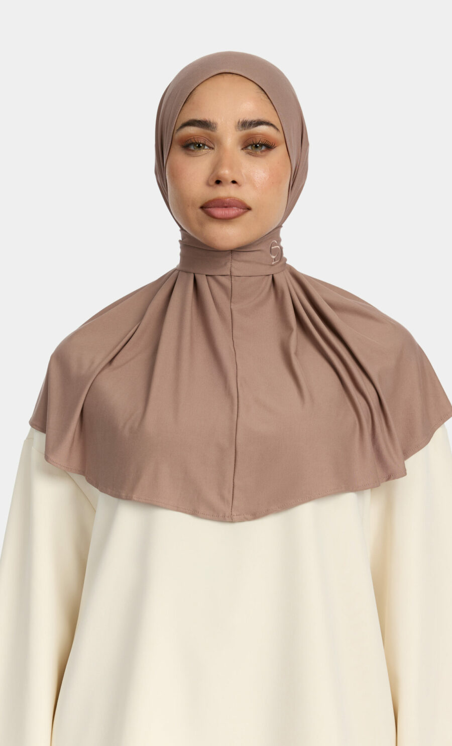 COMFORT STRETCH PULL TIE HIJAB - BEIGE