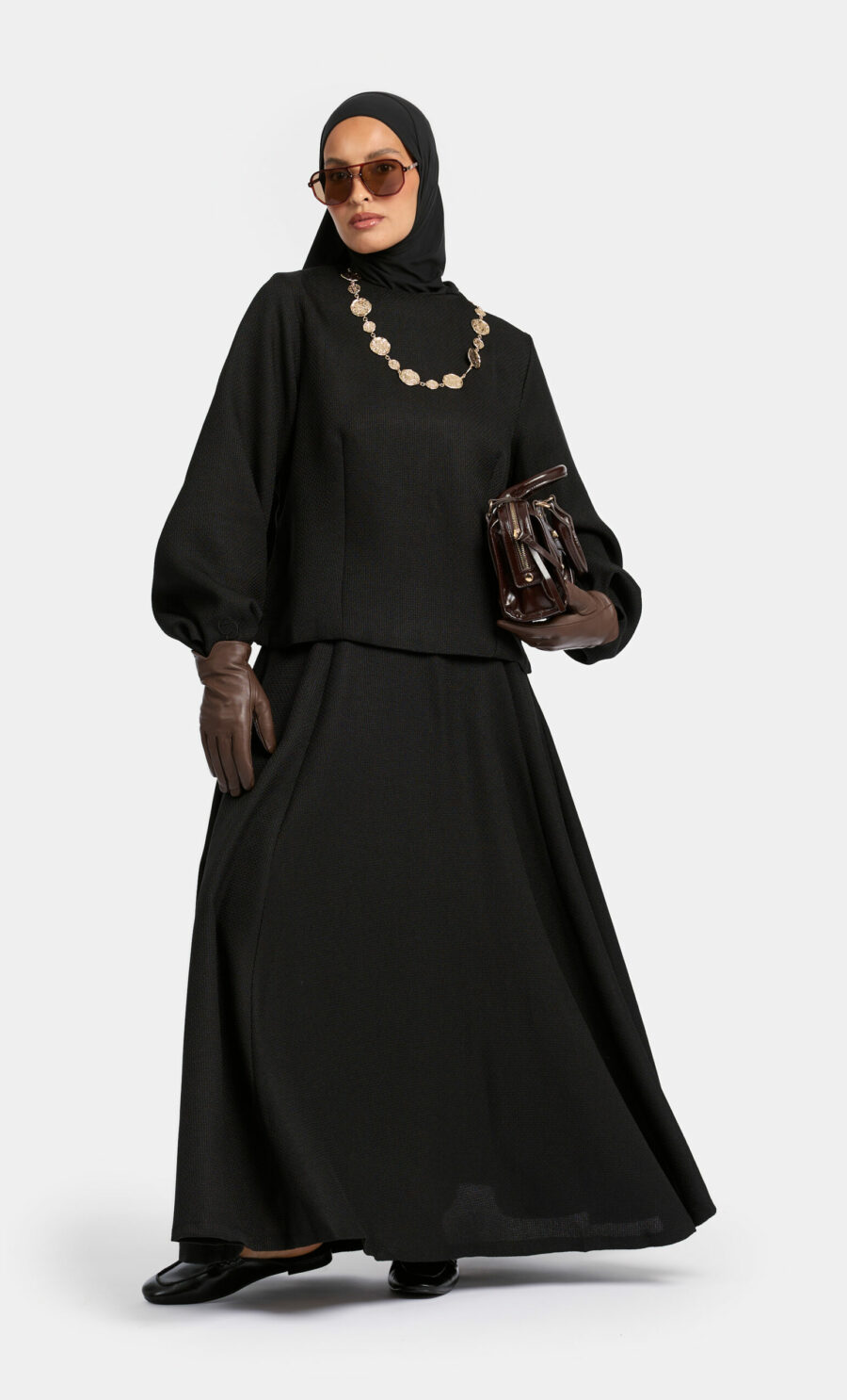 TWEED CO ORD - BLACK, S