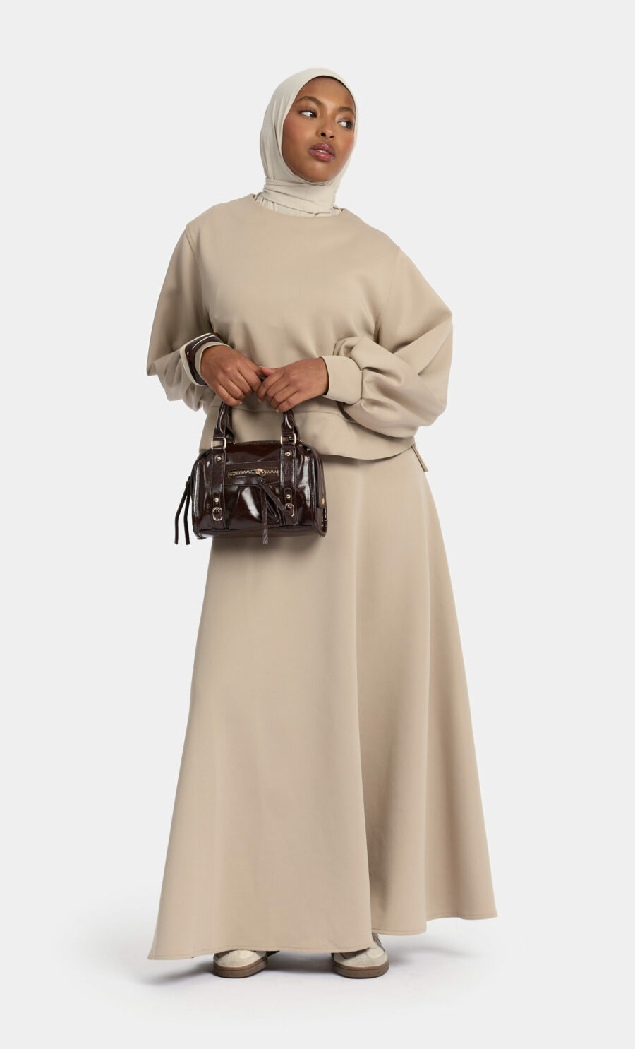 BALLOON SLEEVE SWEATER SET