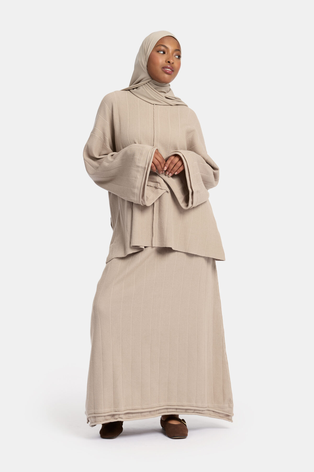 RUFFLE KNIT SKIRT SET - Afbeelding 3