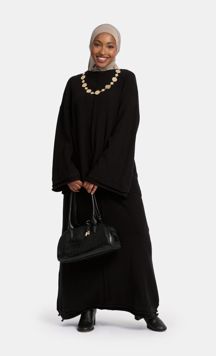 RUFFLE KNIT SKIRT SET