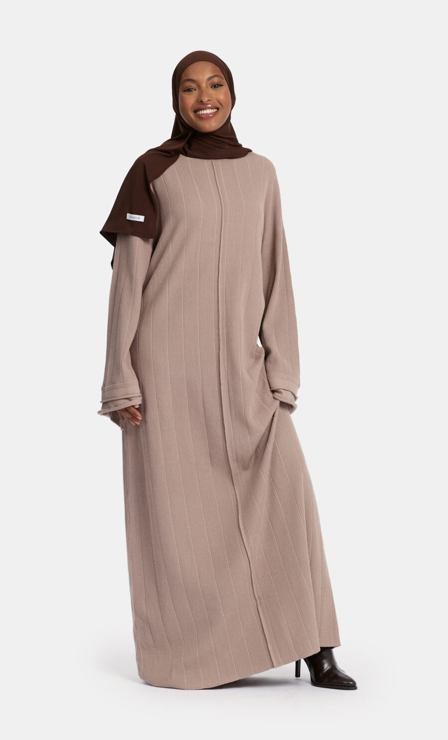 RUFFLE KNIT DRESS