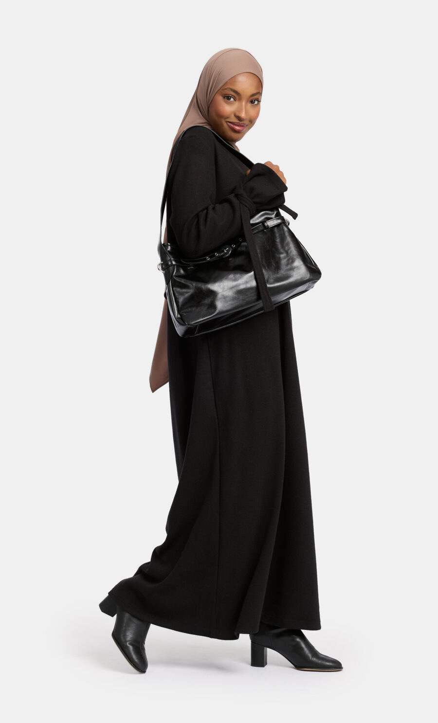 MAXI SWEATER - KNOTTED SLEEVES